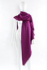 Louis Vuitton Oversized Monogram Scarf front view @recessla