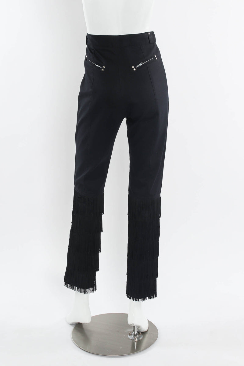 Vintage La Milliardaire Slim Fringe Panel Pant mannequin back @ Recess Los Angeles