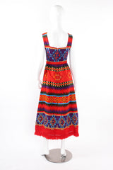 Vintage Lanvin Geo Ikat Print Dress mannequin back @ Recess LA