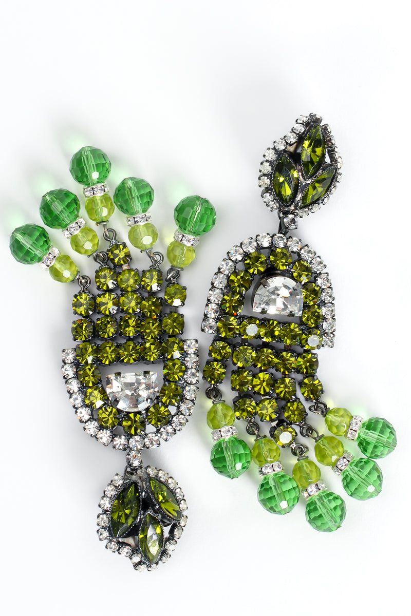 Lawrence Larry Vrba Rhinestone Deco Style Chandelier Earrings at Recess Los Angeles