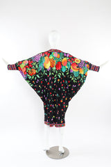 Vintage Leonard Fruit and Floral Dolman Dress Photo mannequin back view @recessla