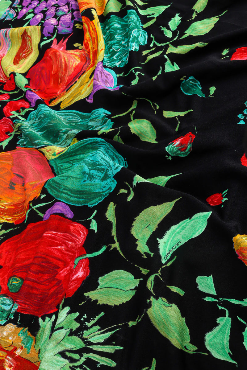 Vintage Leonard Fruit and Floral Dolman Dress Photo print detail @recessla