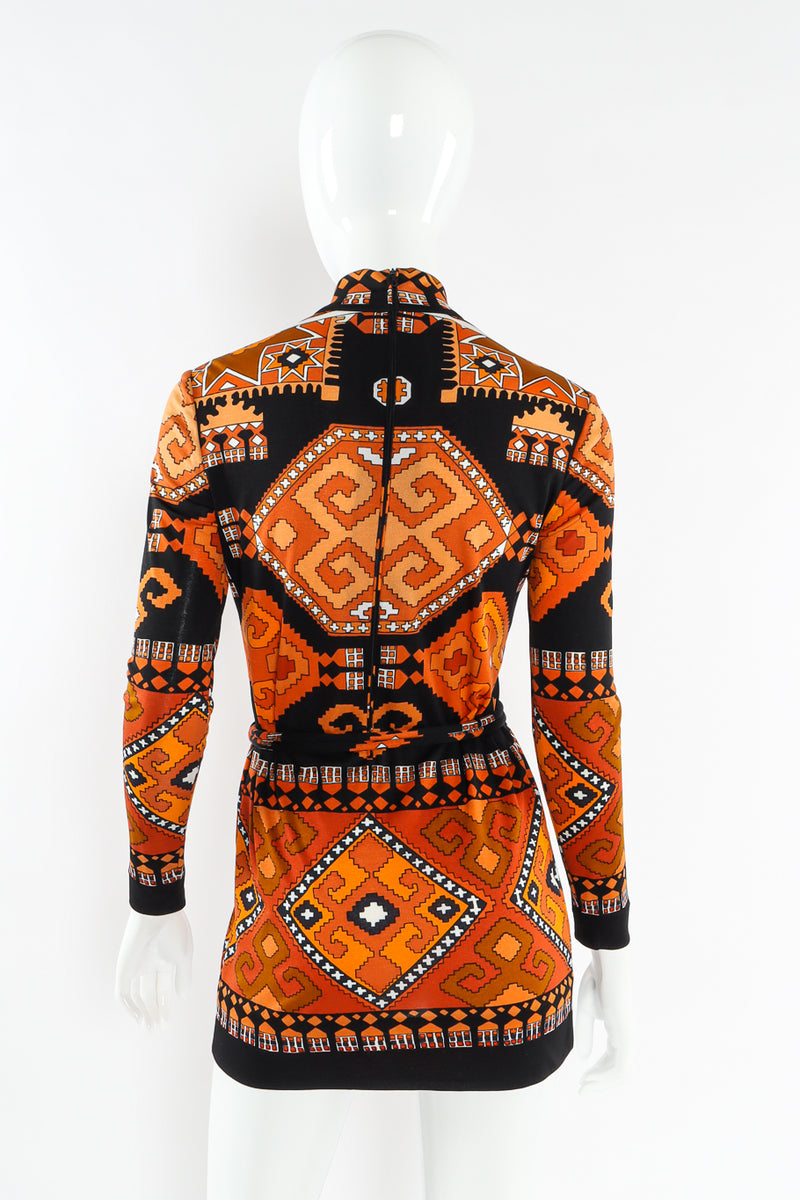 Vintage Leonard Geo Print Tunic Top mannequin back @ Recess LA