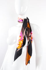 Vintage Leonard Floral Parfum Scarf on Mannequin at Recess Los Angeles