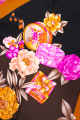 Vintage Leonard Floral Parfum Scarf print detail  at Recess Los Angeles