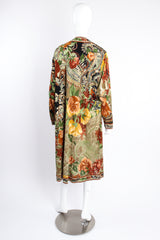 Vintage Leonard Fall Floral Foliage Duster on Mannequin back at Recess Los Angeles