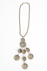 Vintage Les Bernard Rhinestone Coin Pendant Necklace at Recess Los Angeles