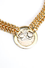 Vintage Les Bernard Greek Coin Chain Collar backside at Recess Los Angeles