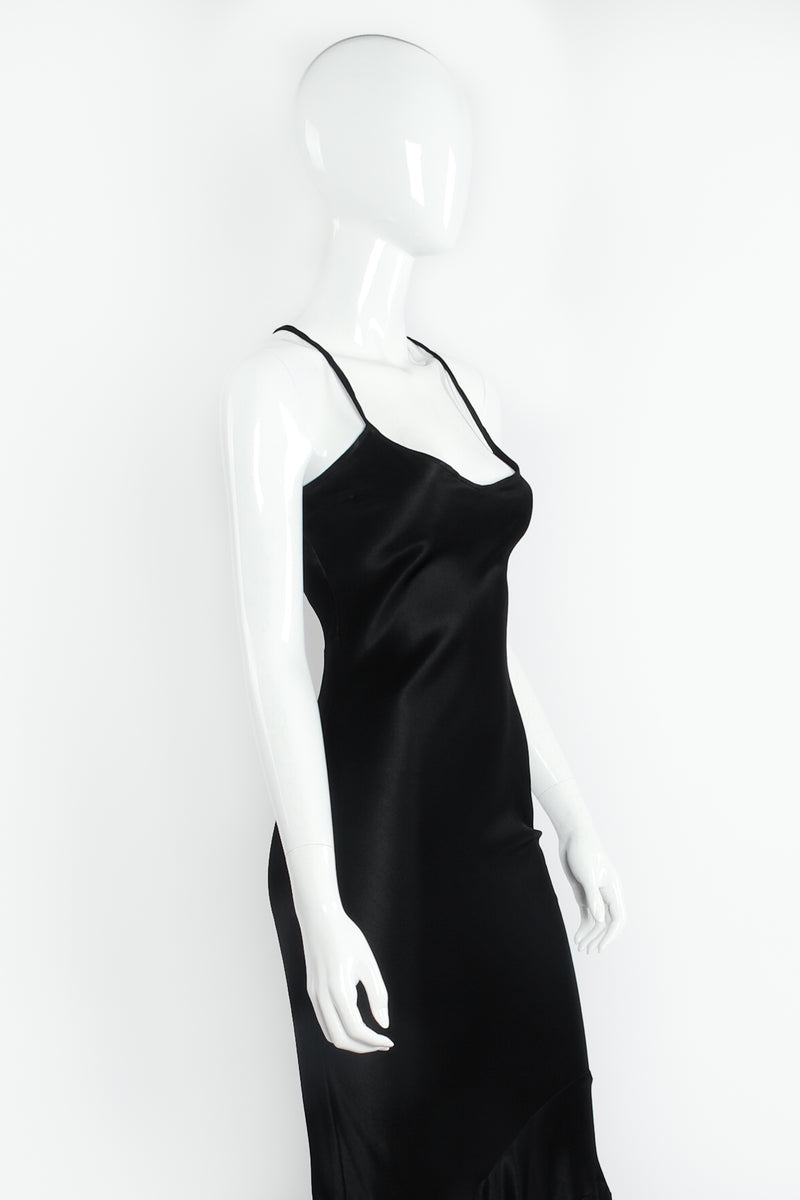 Vintage Les Habitudes Bias-Cut Slip Gown on Mannequin Front Side at Recess LA