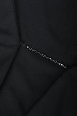 Vintage Lida Baday Crepe Chained Plunge Gown chain detail  at Recess Los Angeles