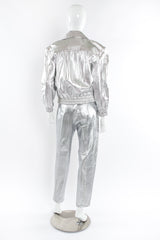 Vintage Lillie Rubin Leather Bomber Jacket & Pant Set mannequin back @ Recess LA