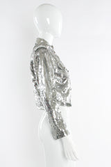 Vintage Lillie Rubin Sequin & Beaded Crop Jacket mannequin side @ Recess LA