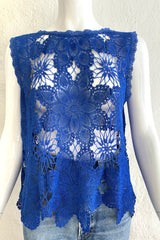 Vintage Lim's Crochet Lace Swing Top on Mannequin Front at Recess Los Angeles