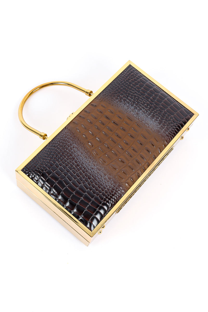 Lou Taylor gold frame box purse product shot @recessla