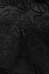 Vintage Louis Féraud Abstract Embroidered Tassel Dress tassle close @ Recess LA