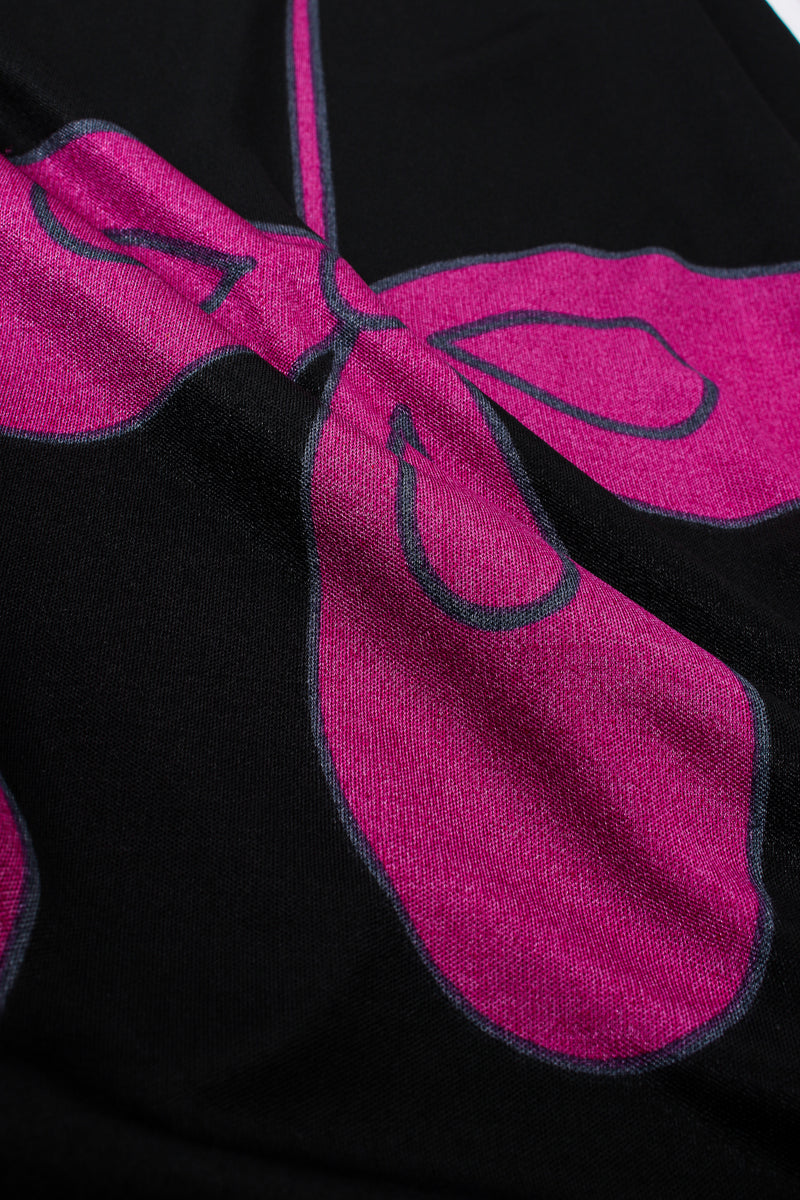 Vintage Louis Feraud Ombré Floral Jersey Dress fabric print detail at Recess Los Angeles