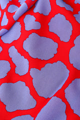 Vintage Cloud Print Soirée Dress cloud print close up @ Recess LA