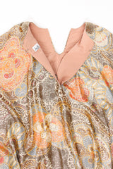 Vintage Lucie Ann Metallic Brocade Lamé Caftan lining at Recess Los Angeles