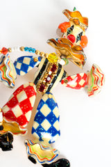 Vintage Lunch At The Ritz Harlequin Clown Earrings at Recess Los Angeles