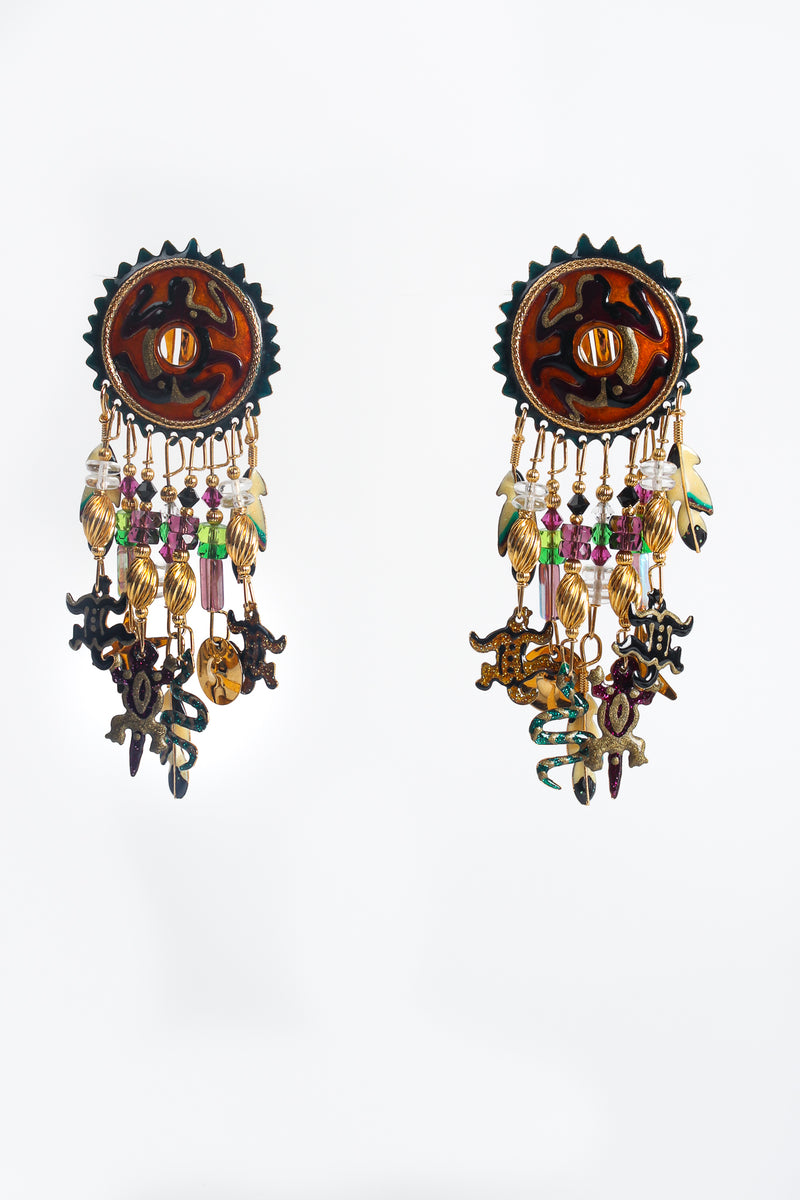 Vintage Lunch At The Ritz Southwestern Desert Glyph Earrings at Recess Los Angeles