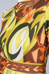 Emilio Pucci 3/4 Sleeve Print Dress