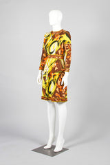 Emilio Pucci 3/4 Sleeve Print Dress