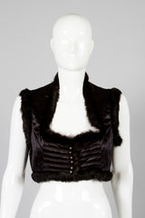 Satin Fur Vest