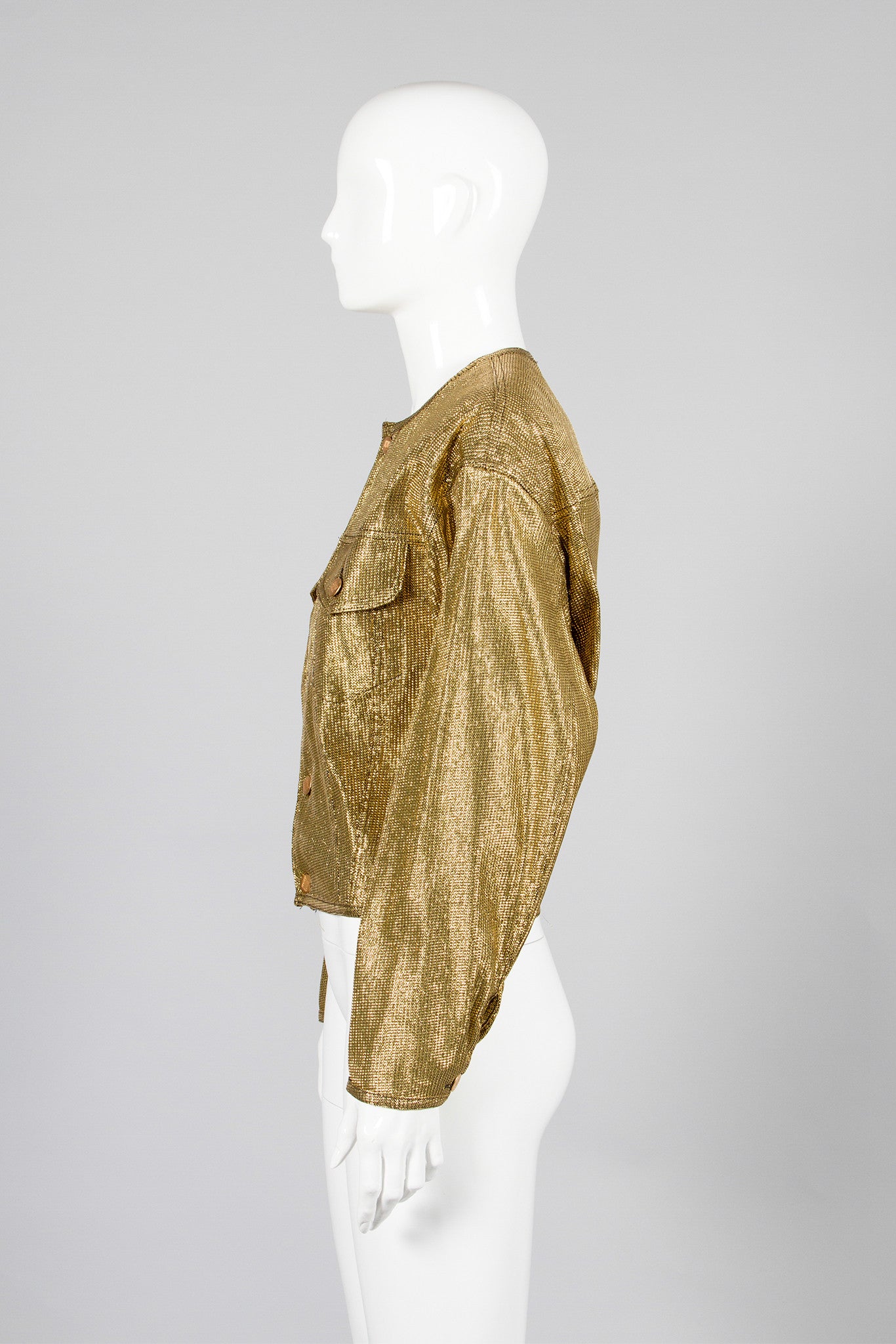 Jean Paul Gaultier Junior Gaultier Metallic Gold Jean Jacket