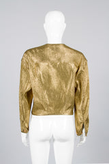 Junior Gaultier Metallic Gold Jacket Back