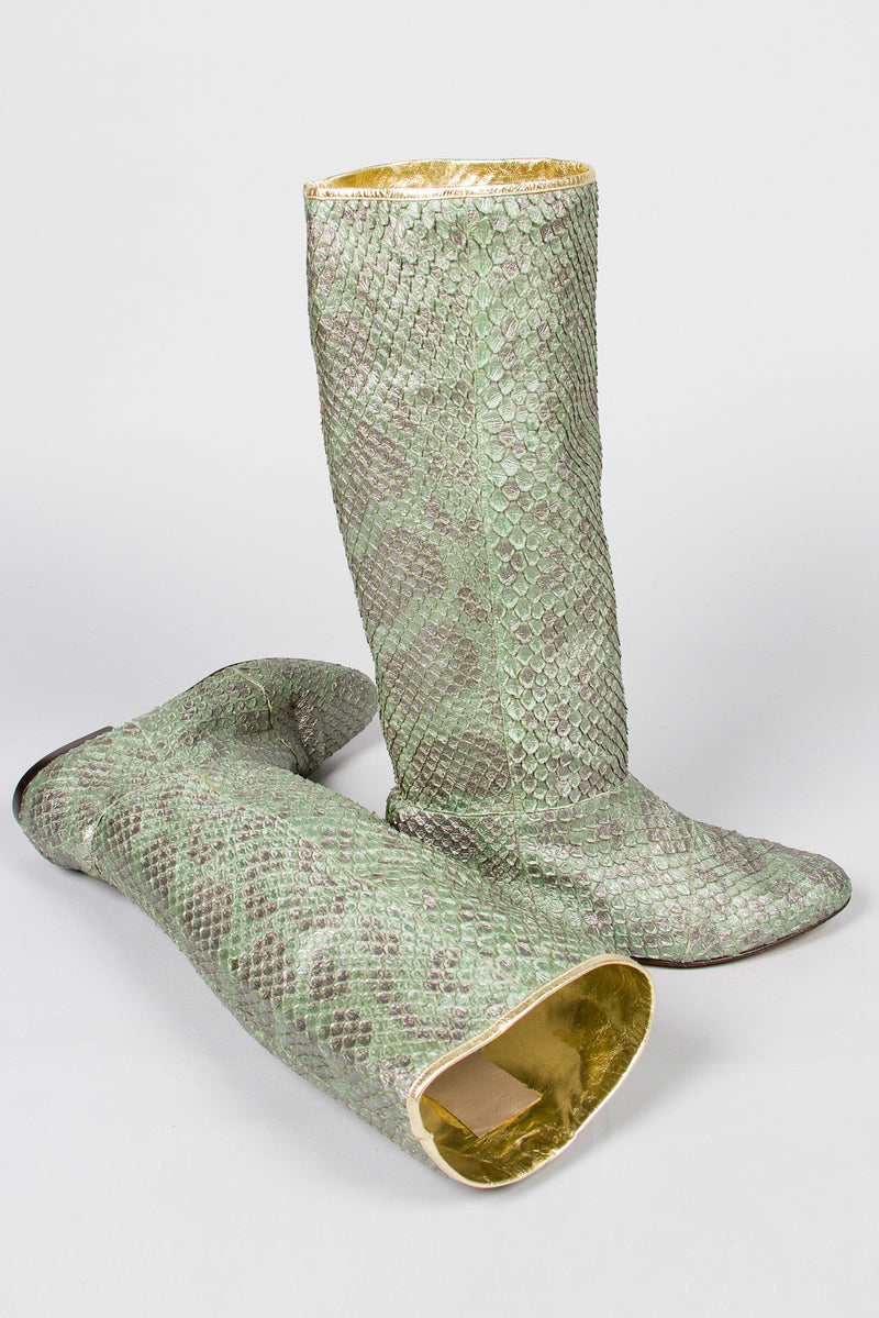 Carlos Falchi Python Boots 2