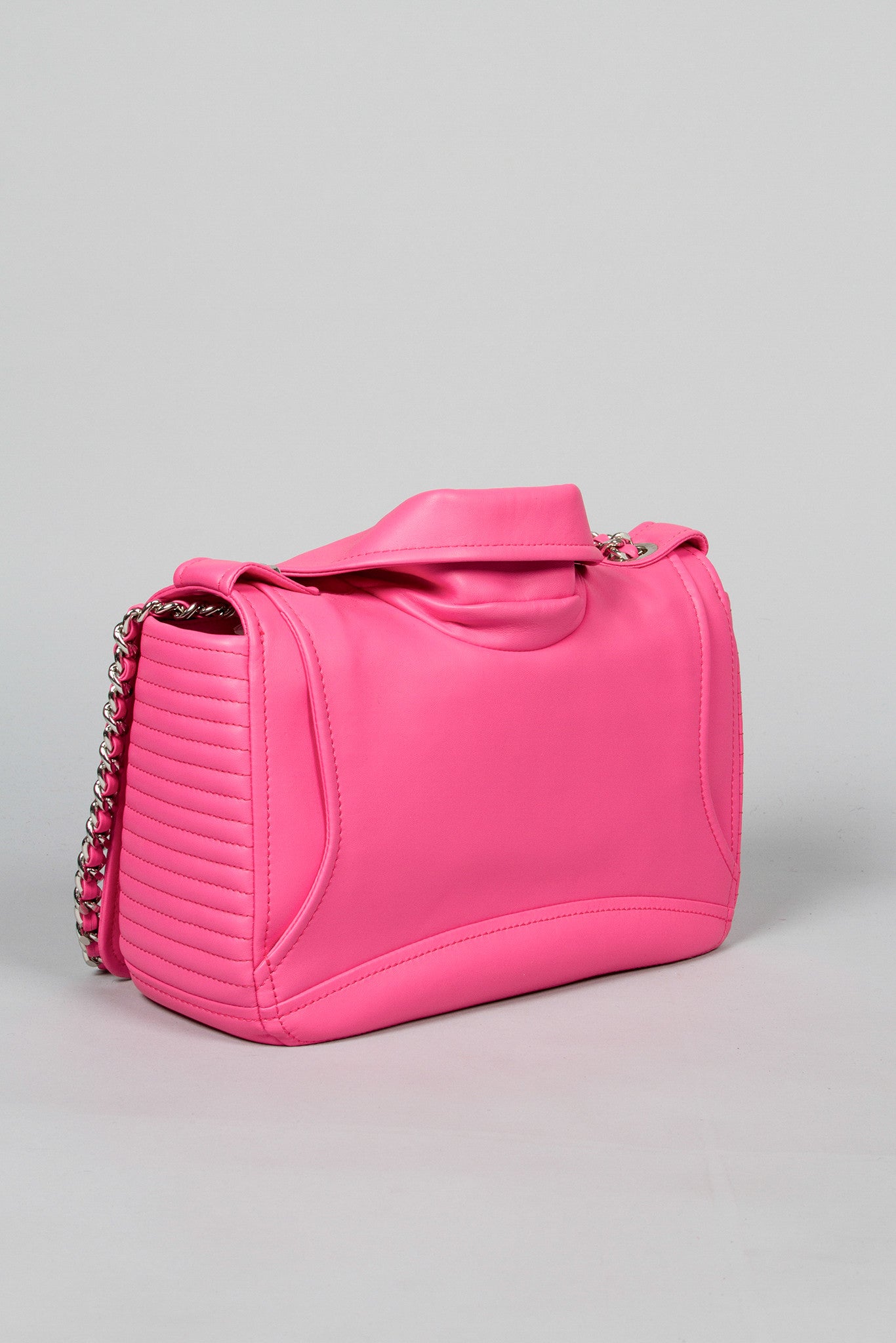 Moschino Moto Jacket Bag in pink, back