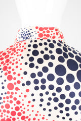 Mollie Parnis Red White Blue Independence Ribbon Dot Dress