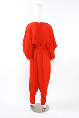 Vintage Waffle Silk Leisure Top & Pant Set mannequin back @ Recess LA