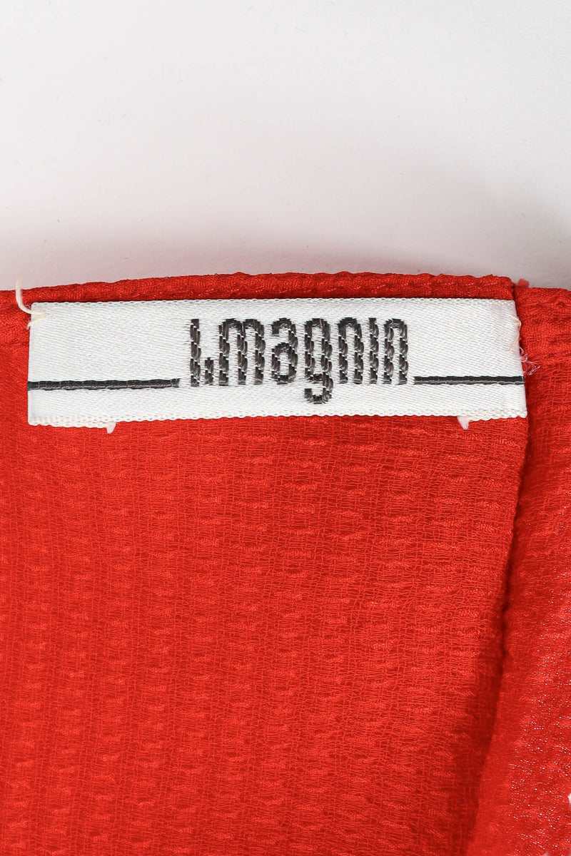 Vintage Waffle Silk Leisure Top & Pant Set label detail @ Recess LA