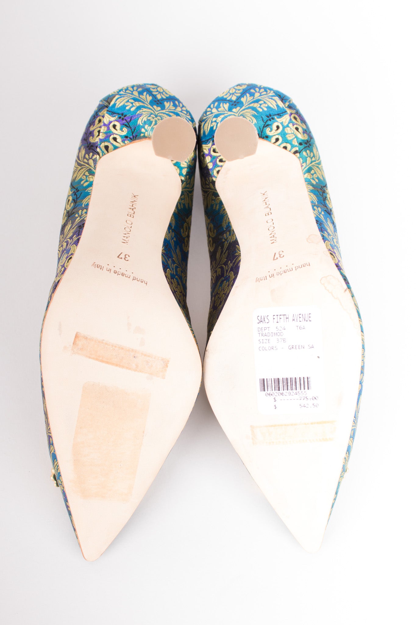 Manolo Blahnik Baroque Brocade Buckle Remota Heels