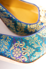 Manolo Blahnik Baroque Brocade Buckle Remota Heels