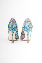 Manolo Blahnik Baroque Brocade Buckle Remota Heels