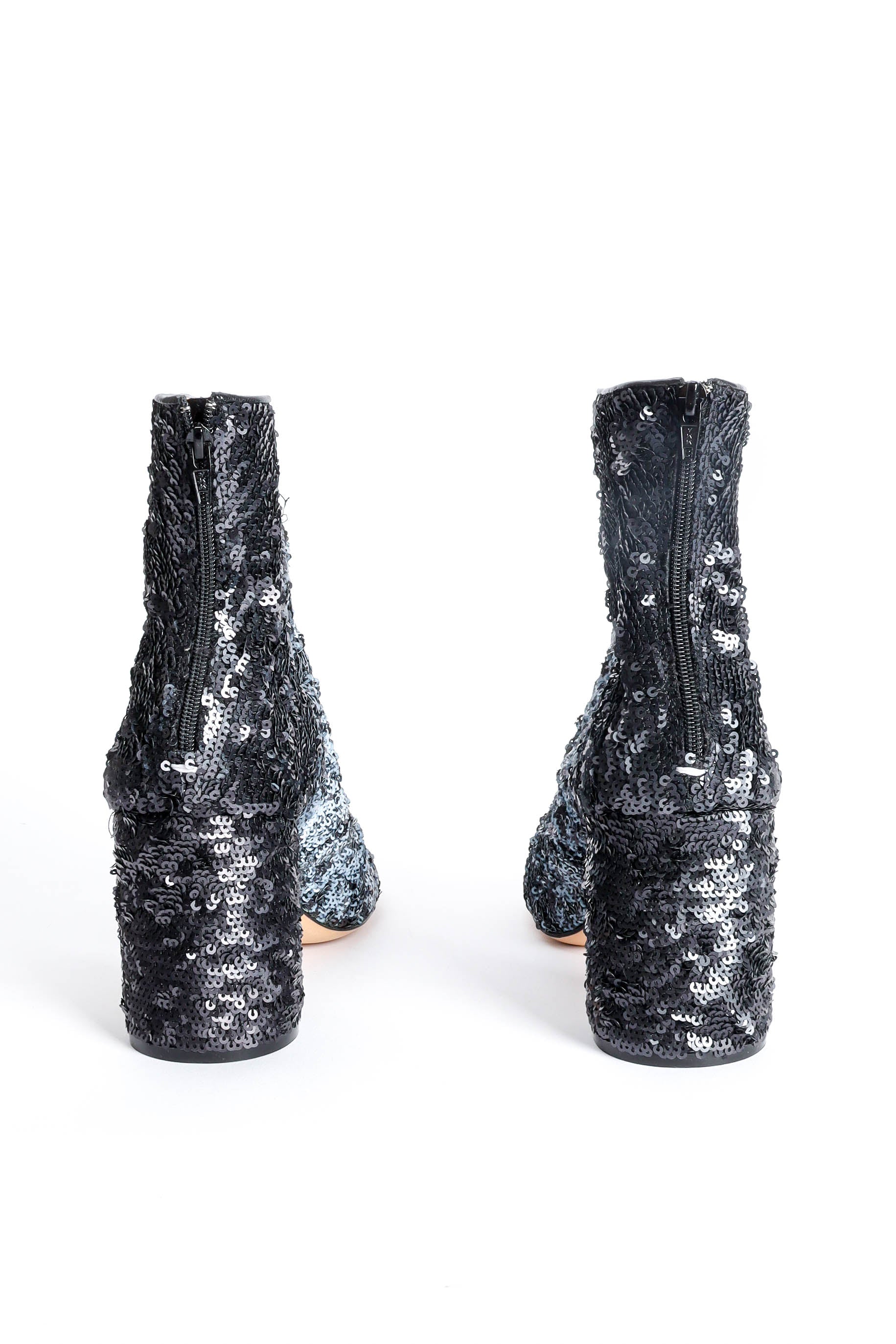 Maison Margiela Sequin Ankle Boots center back zipper @ Recess LA