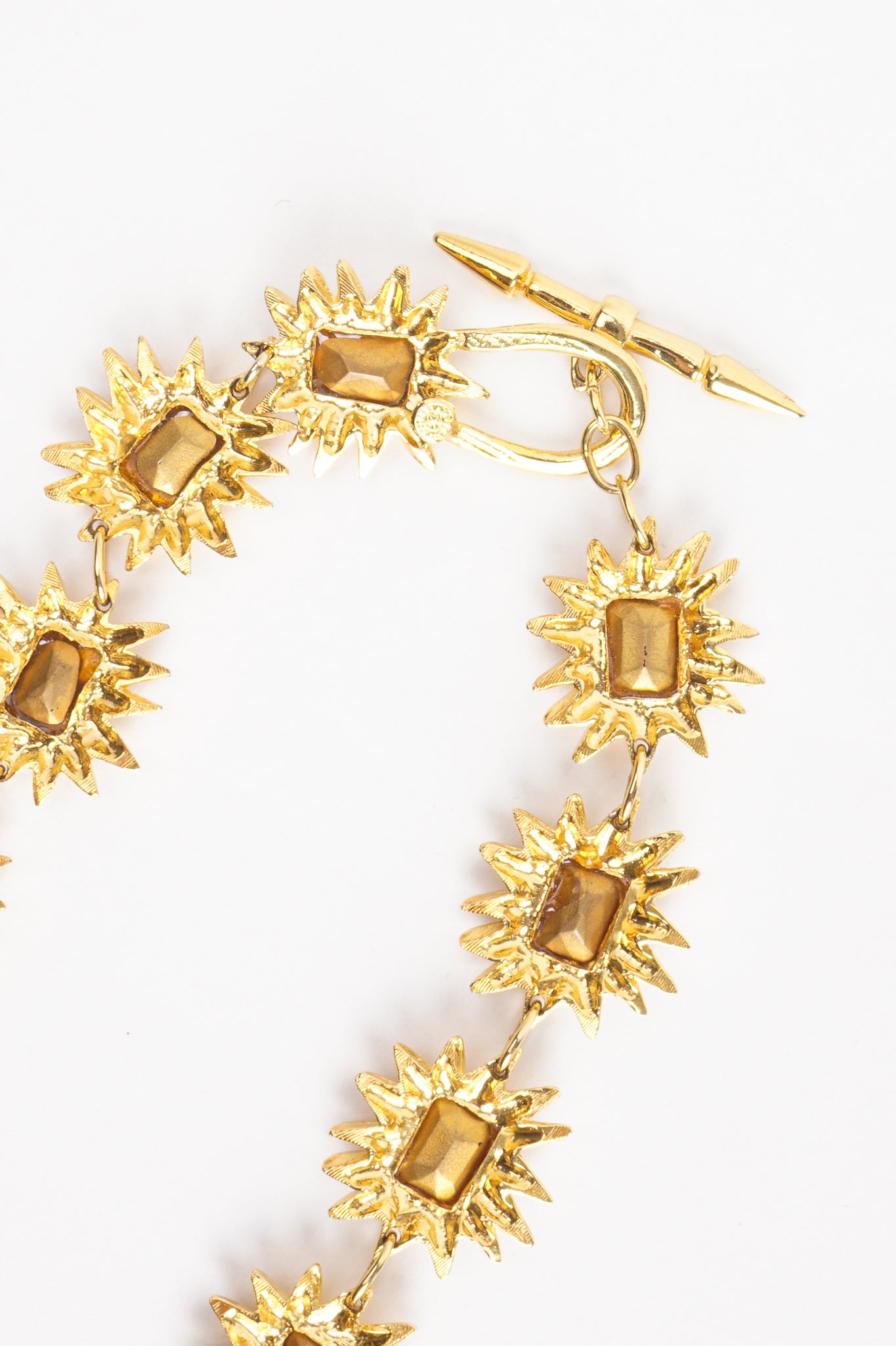 Vintage Margo Manhattan Candy Gem Sunburst Necklace clasp at Recess Los Angeles