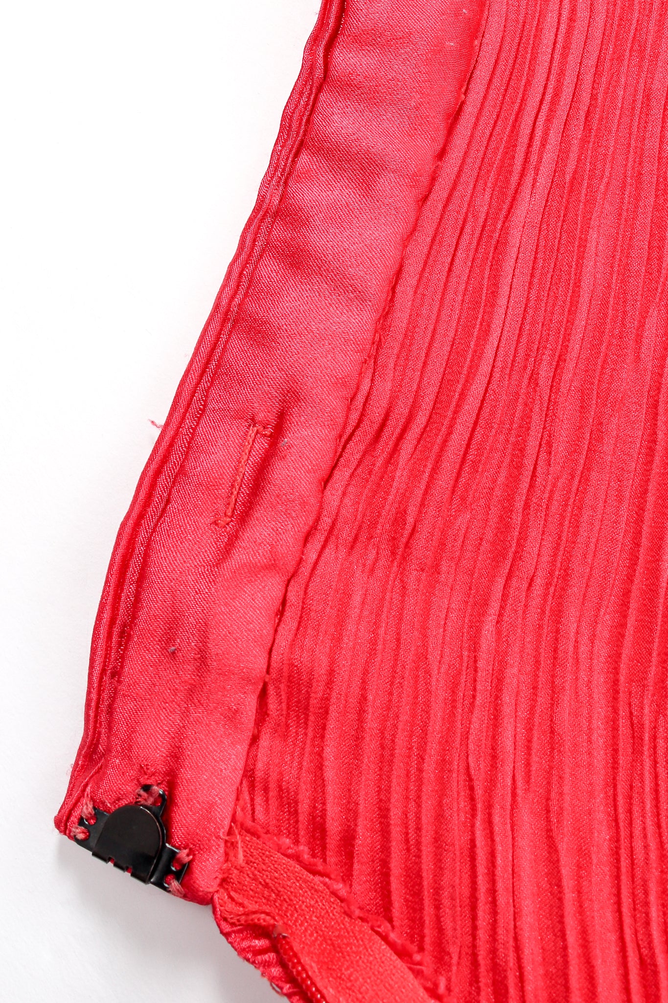 Vintage Mary McFadden Pleated Handkerchief Skirt waistband at Recess Los Angeles