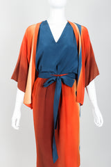 Vintage McKane Sunset Silk Kimono Set on mannequin front crop at Recess Los Angeles