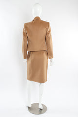 Vintage Michael Kors Camel Cashmere Jacket & Skirt Set mannequin back @ Recess LA