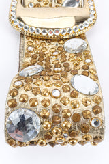 Vintage Michael Morrison MX Crystal Stone Studded Leather Belt stone/studs @ Recess LA