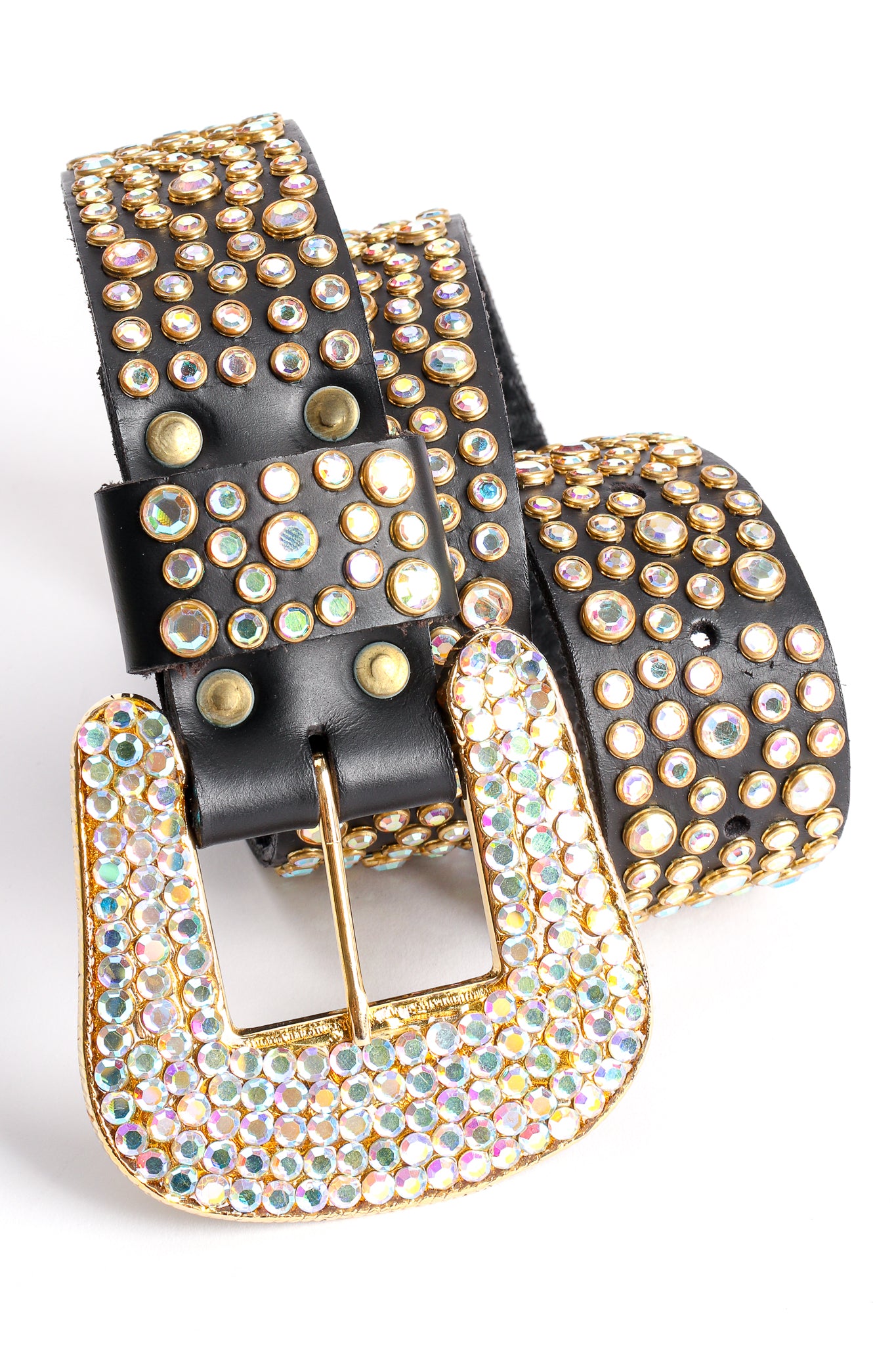 Vintage Michael Morrison Sparkling Crystal Rhinestone Studded Belt at Recess Los Angeles