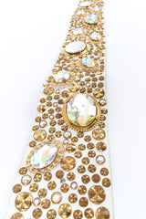 Vintage Michael Morrison MX Pearl Crystal Studded Leather Belt studs/stones @ Recess LA