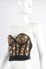 Vintage Michael Morrison Madonna Studded Bustier Top on mannequin at Recess Los Angeles