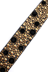 Vintage Michael Morrison Wide Velvet Studded Leather Belt at Recess Los Angeles