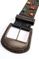 Vintage Michael Morrison MX Extra-Wide Stone Studded Belt buckle at Recess Los Angeles