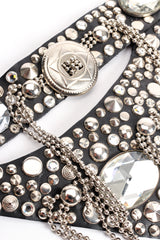 Vintage Michael Morrison Studded Chain Fringe Belt detail at Recess Los Angeles