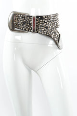 Vintage Michael Morrison Studded Leather Belt mannequin  @ Recess LA